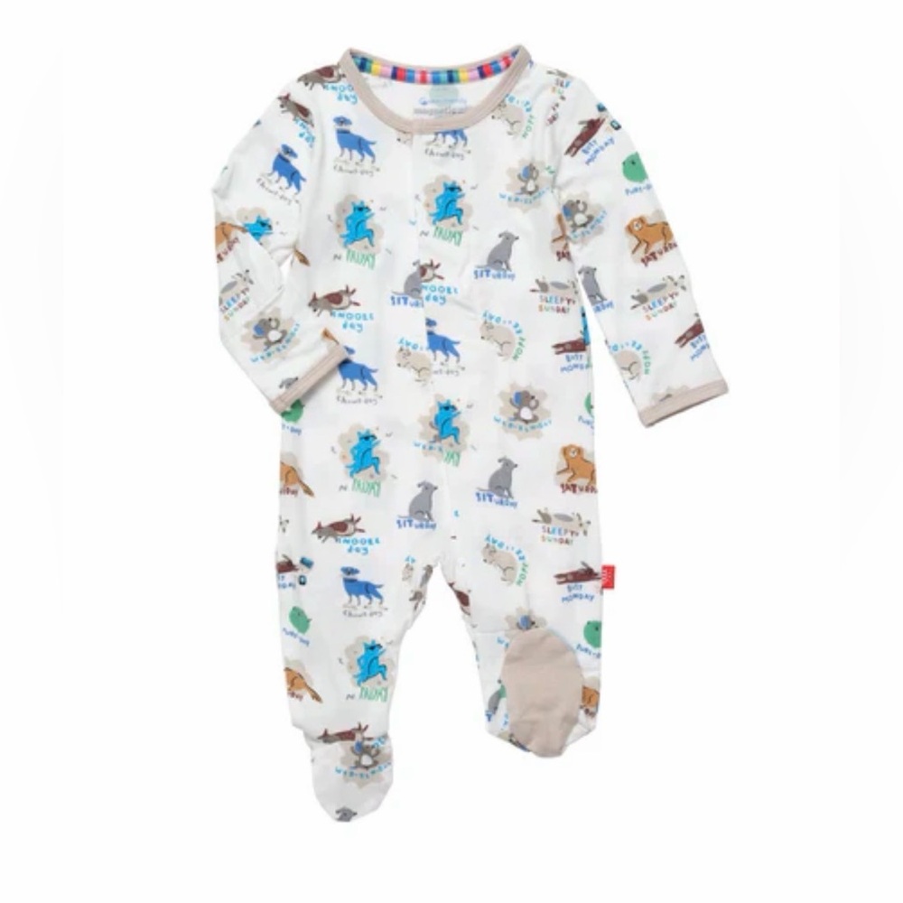Magnetic Me Dog Days Footie with Fold Over Mittens